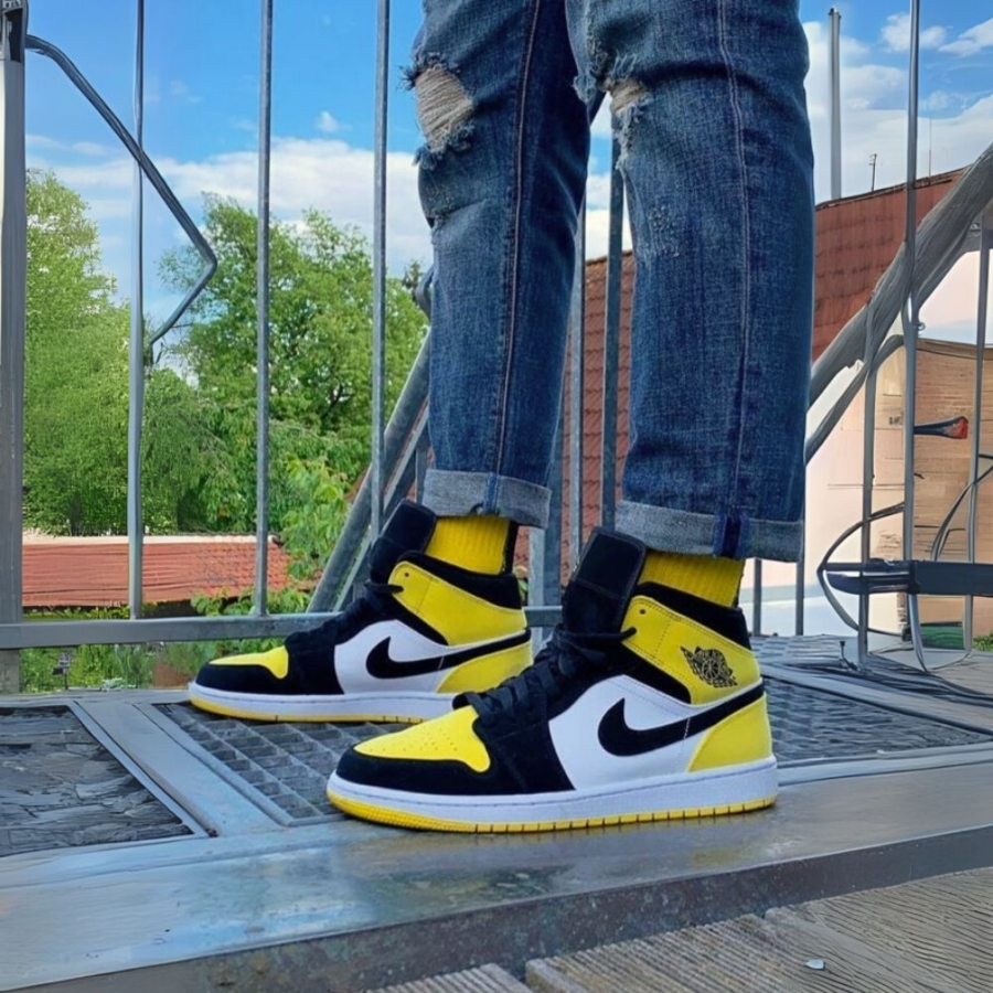 On-foot of the Air Jordan 1