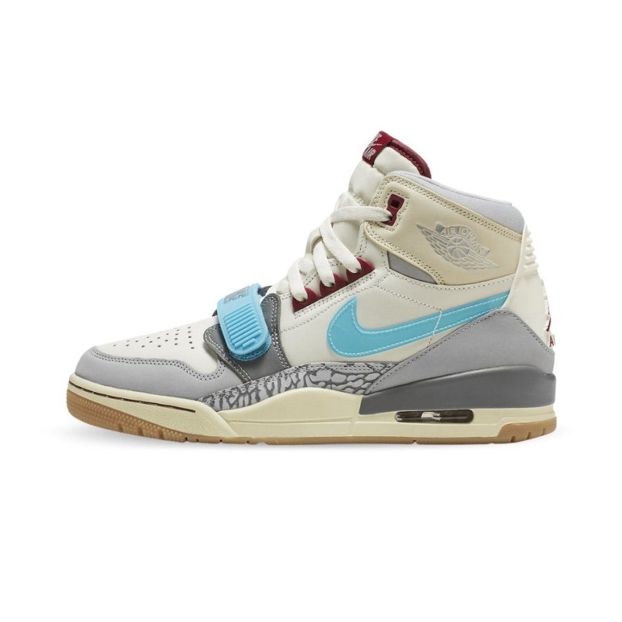Medial side view of the Air Jordan