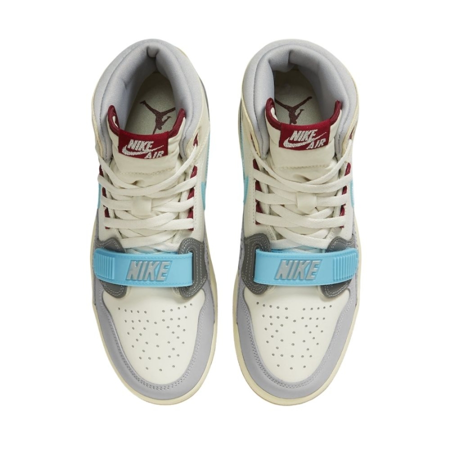 Top-down view of the Air Jordan