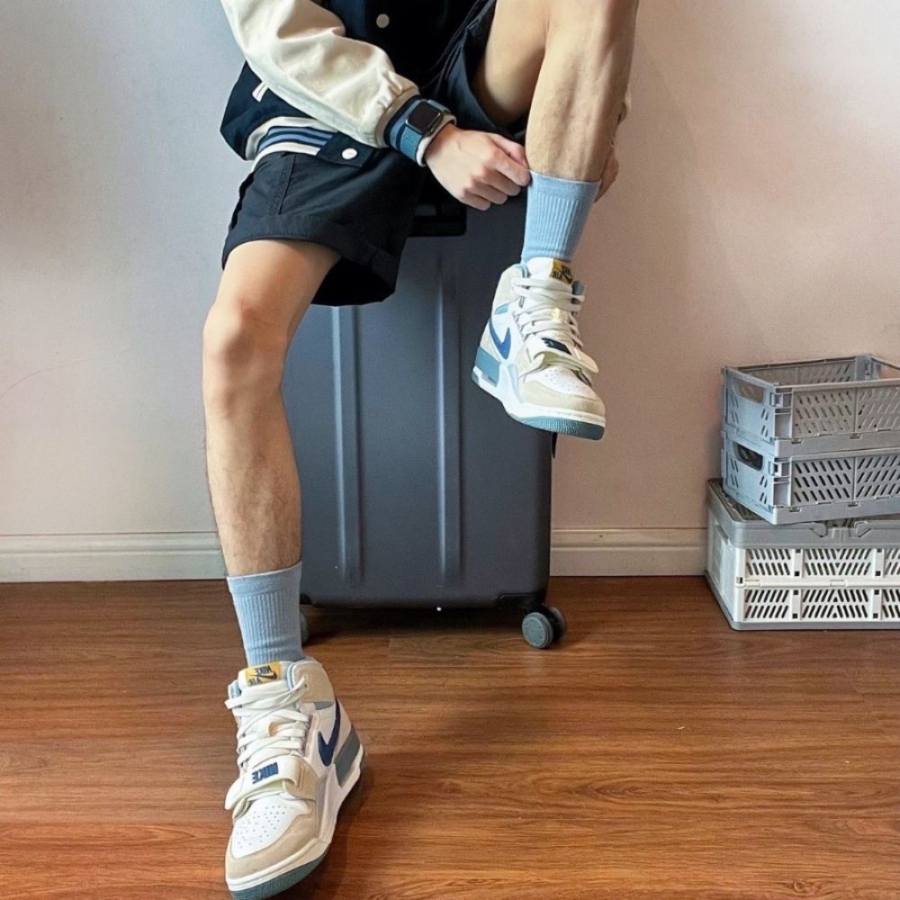 On-foot of the Air Jordan