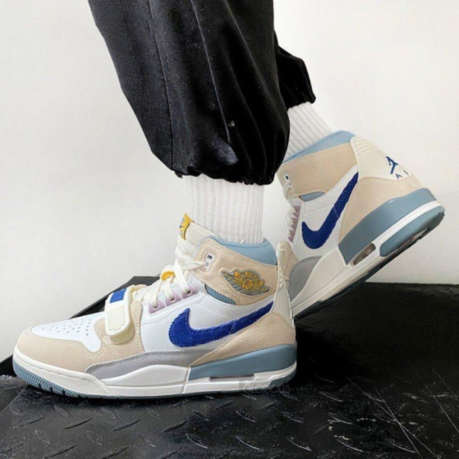 On-foot of the Air Jordan