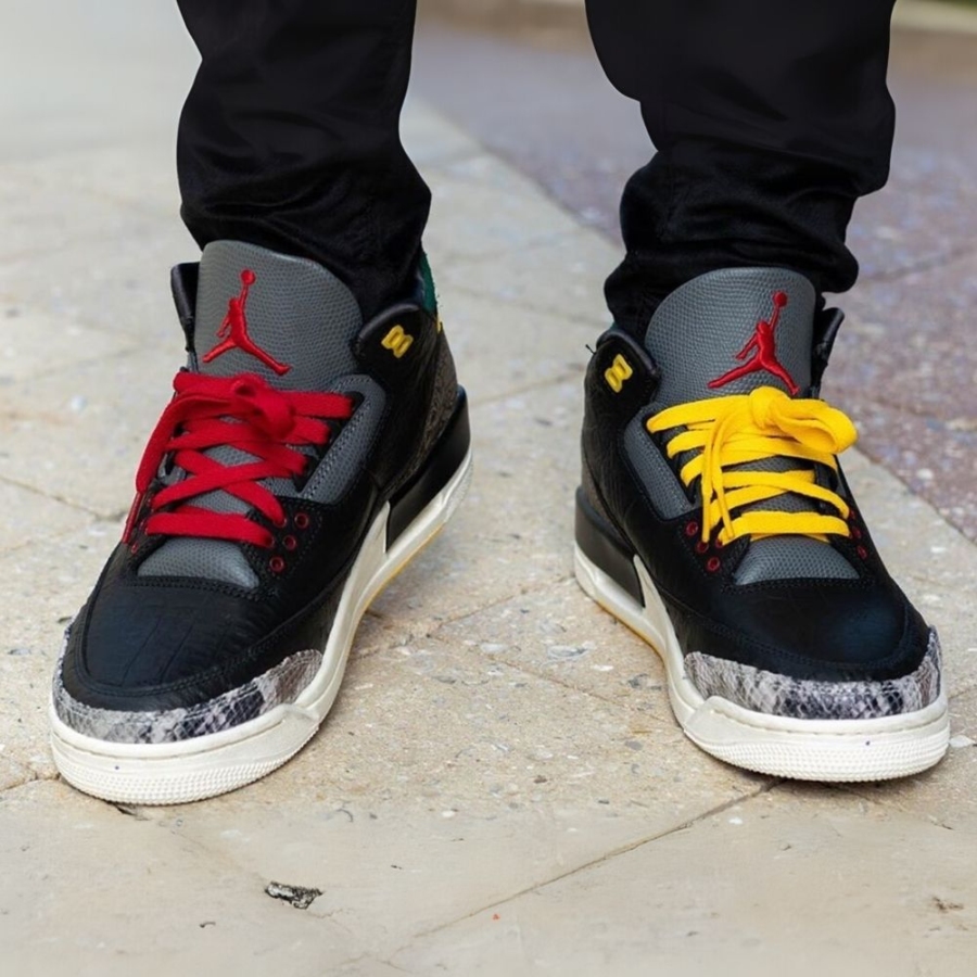 On-foot of the Air Jordan 3