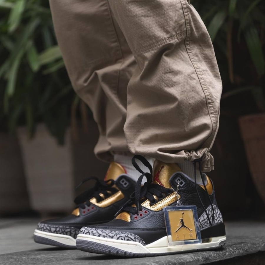 On-foot of the Air Jordan 3