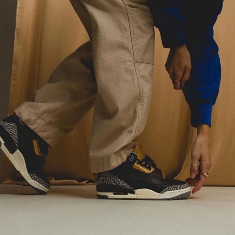 On-foot of the Air Jordan 3