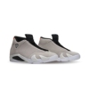 Angled front view of a full pair of Air Jordan 14