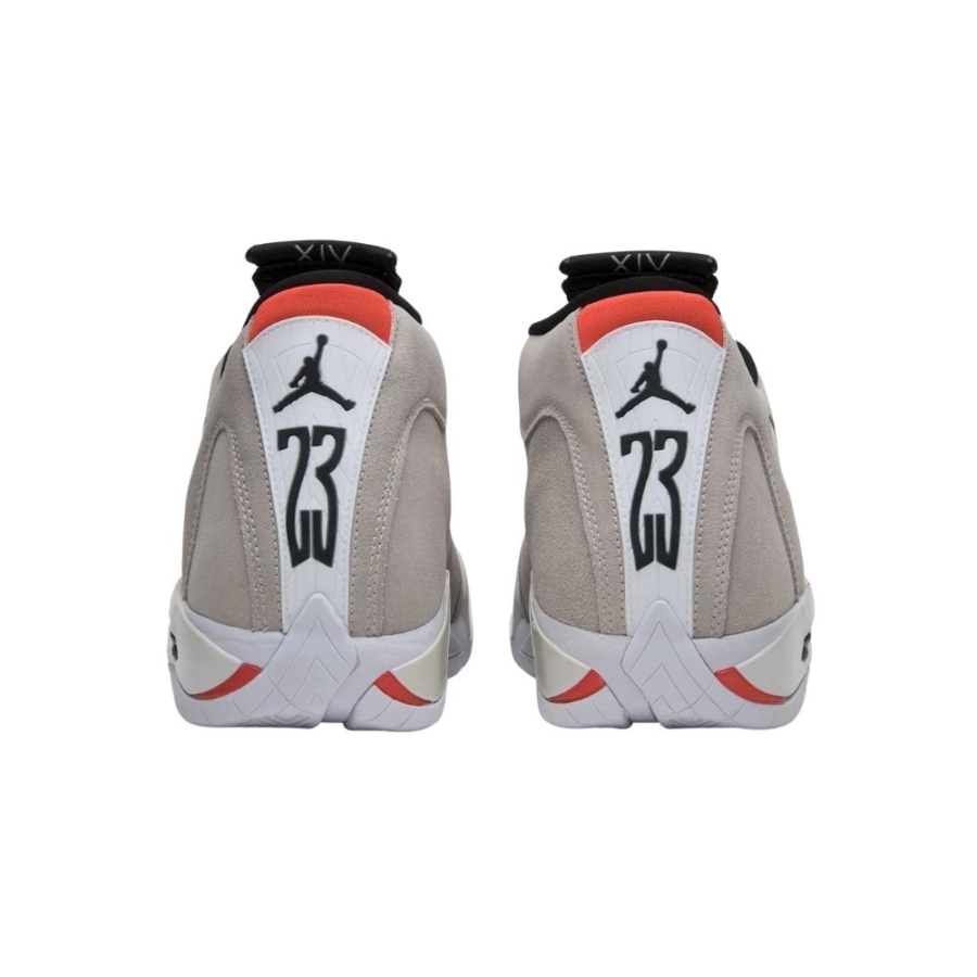 Rear view of the Air Jordan 14
