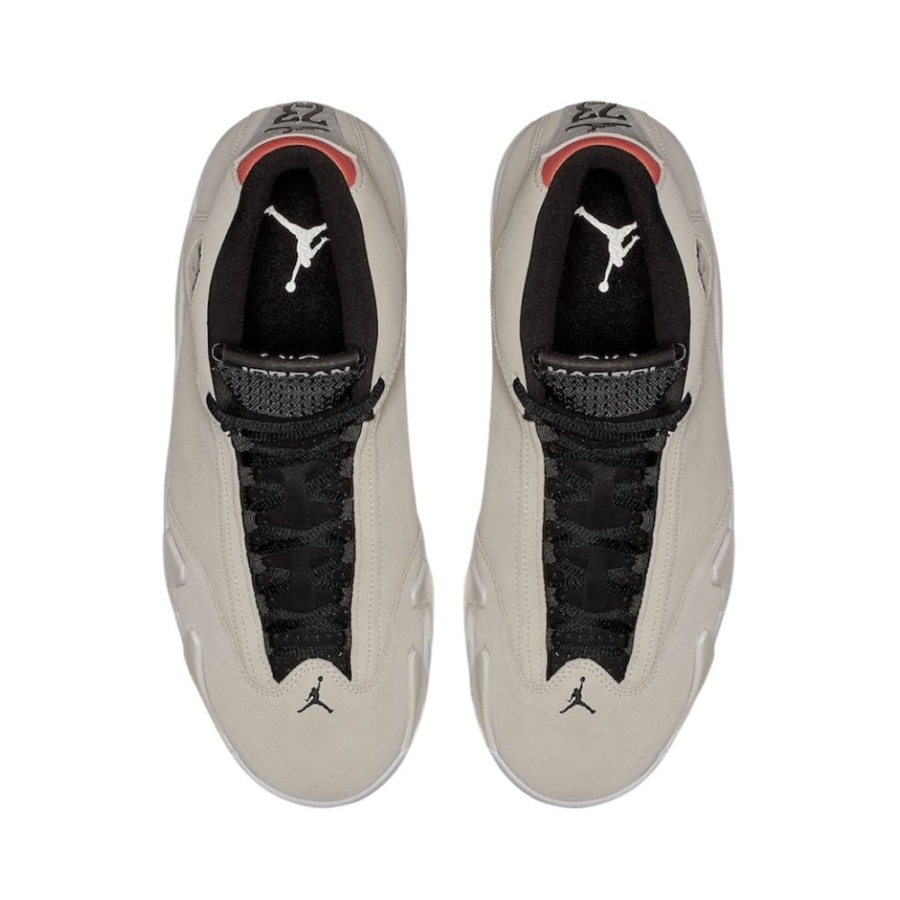 Top-down view of the Air Jordan 14