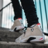 On-foot of the Air Jordan 14
