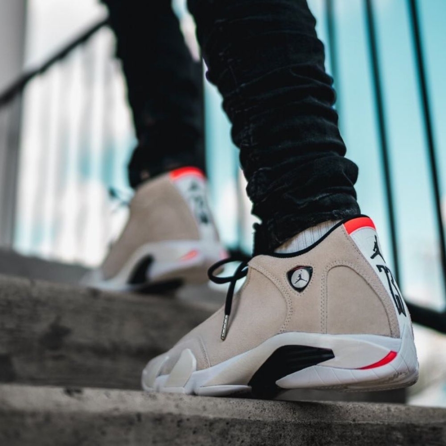 On-foot of the Air Jordan 14