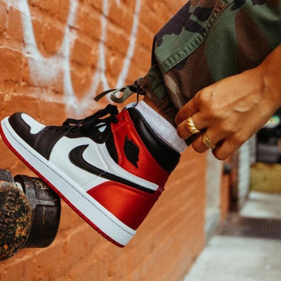 On-foot of the Air Jordan 1