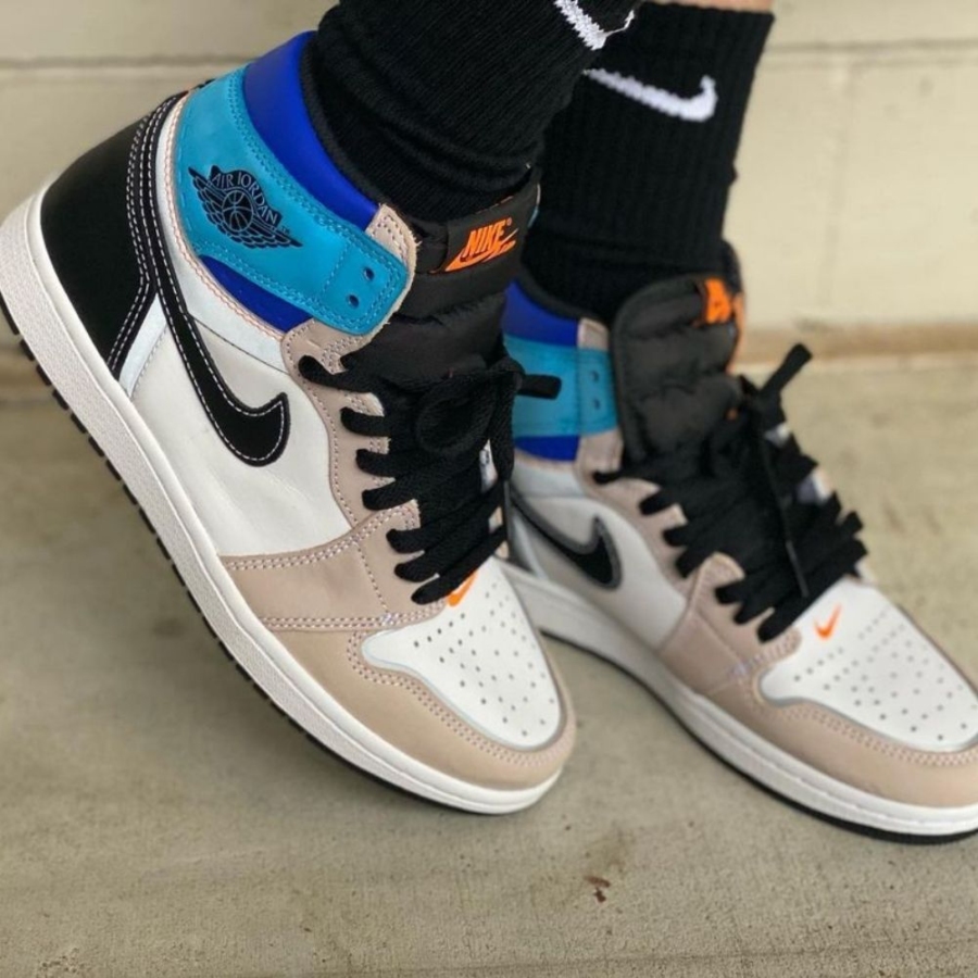 On-foot of the Air Jordan 1