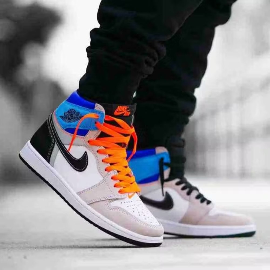On-foot of the Air Jordan 1