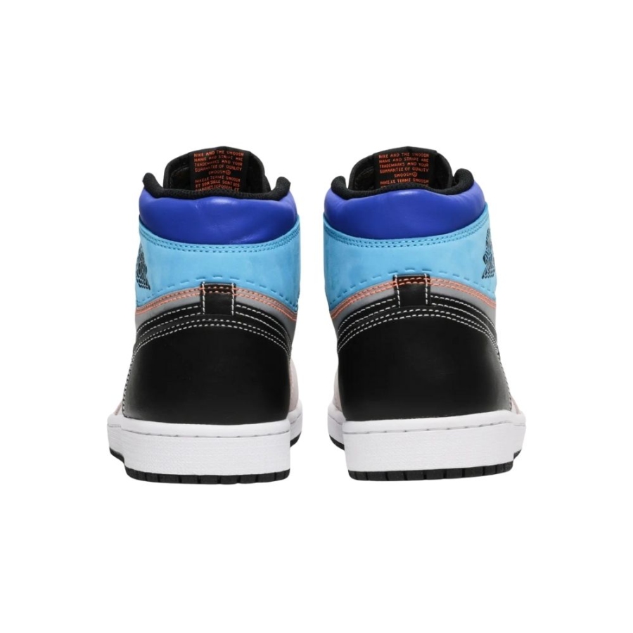 Rear view of the Air Jordan 1