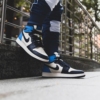 On-foot of the Air Jordan 1