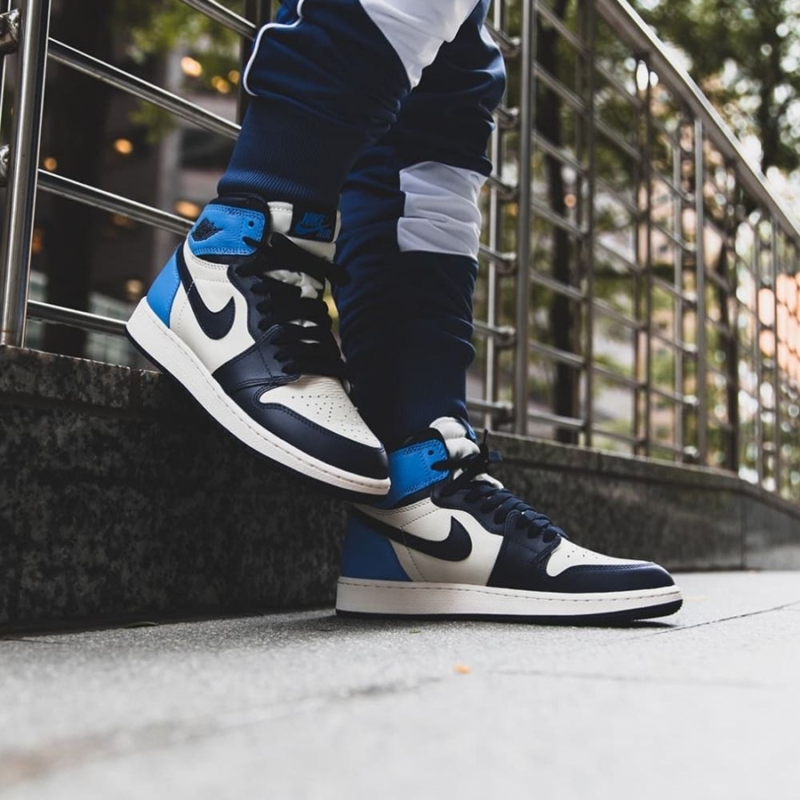 On-foot of the Air Jordan 1