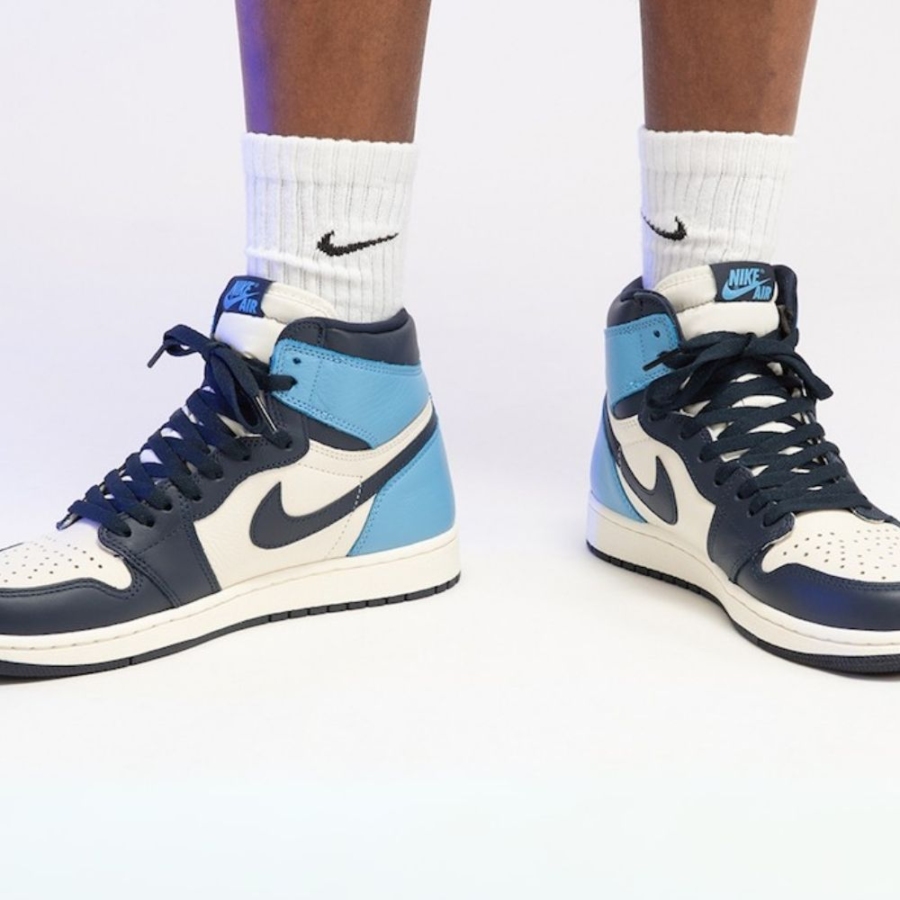 On-foot of the Air Jordan 1