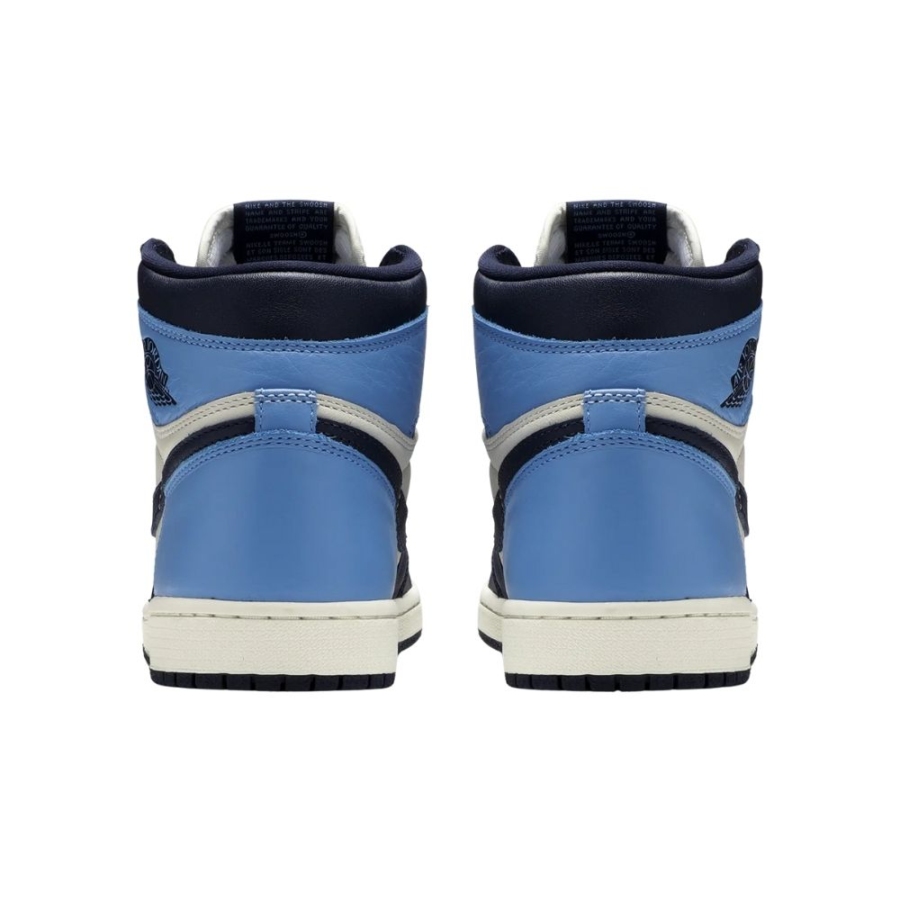 Rear view of the Air Jordan 1