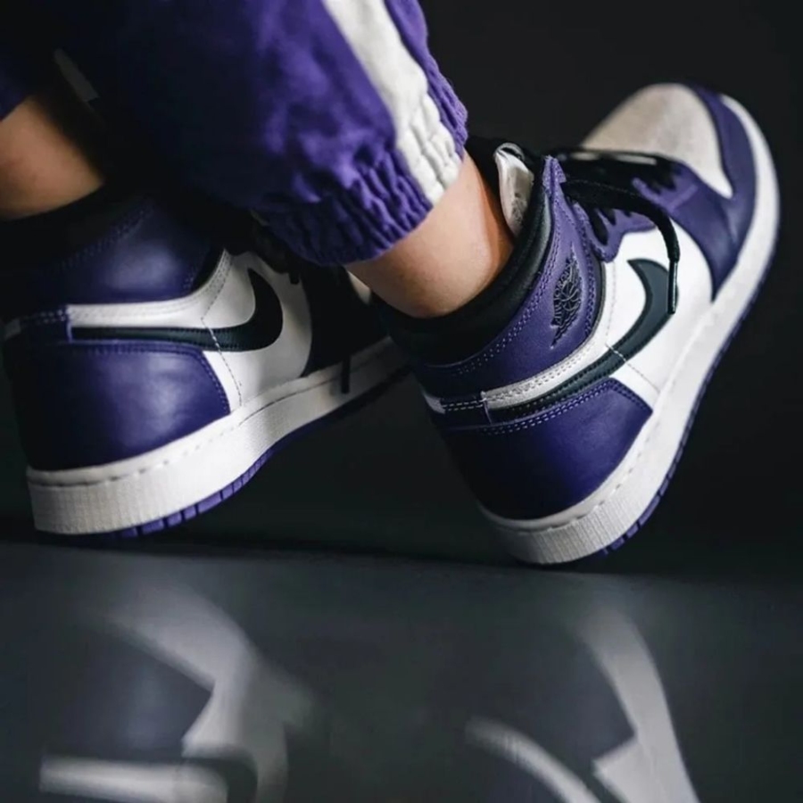 On-foot of the Air Jordan 1