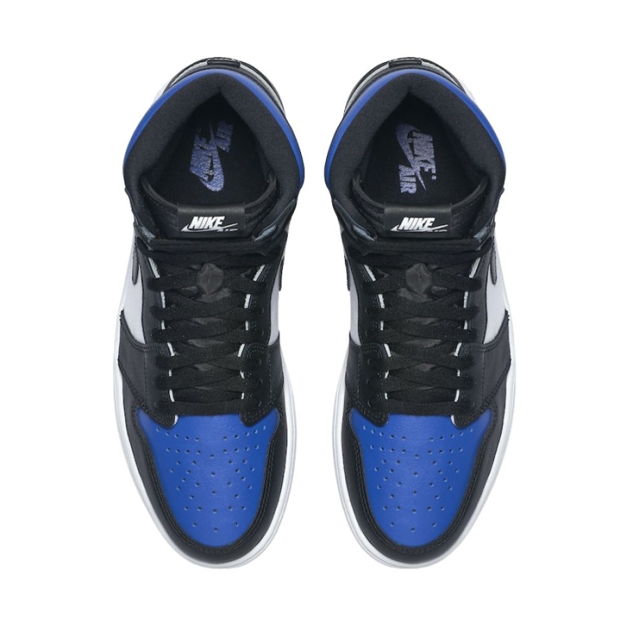 Top-down view of the Air Jordan 1