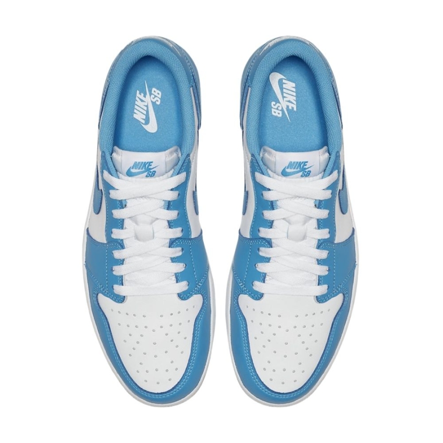 Top-down view of the Air Jordan 1