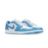 Angled front view of a full pair of Air Jordan 1