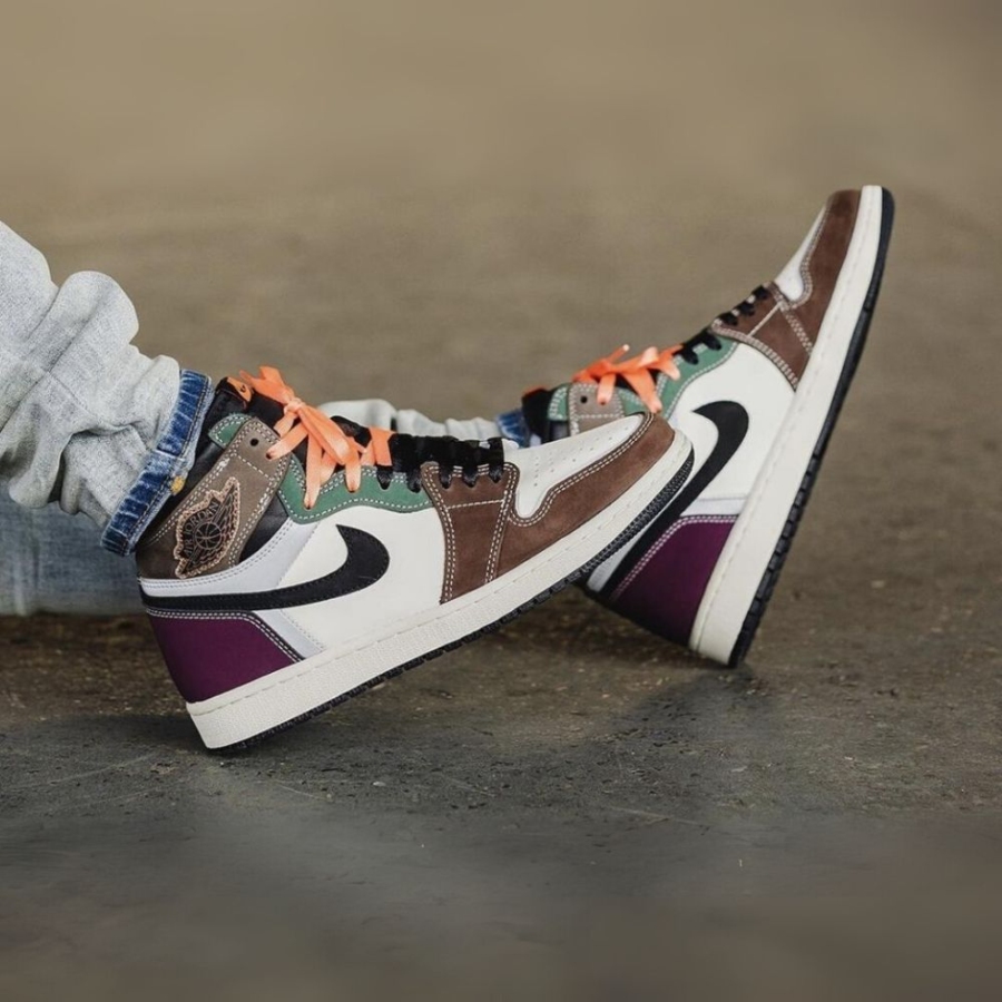 On-foot of the Air Jordan 1