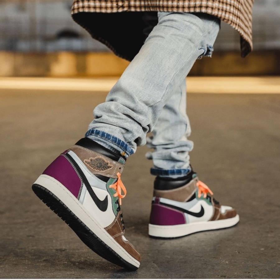 On-foot of the Air Jordan 1