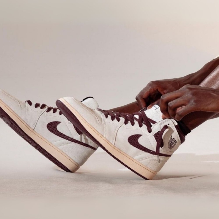 On-foot of the Air Jordan 1