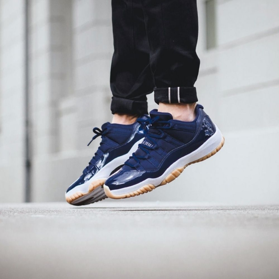 On-foot of the Air Jordan 11