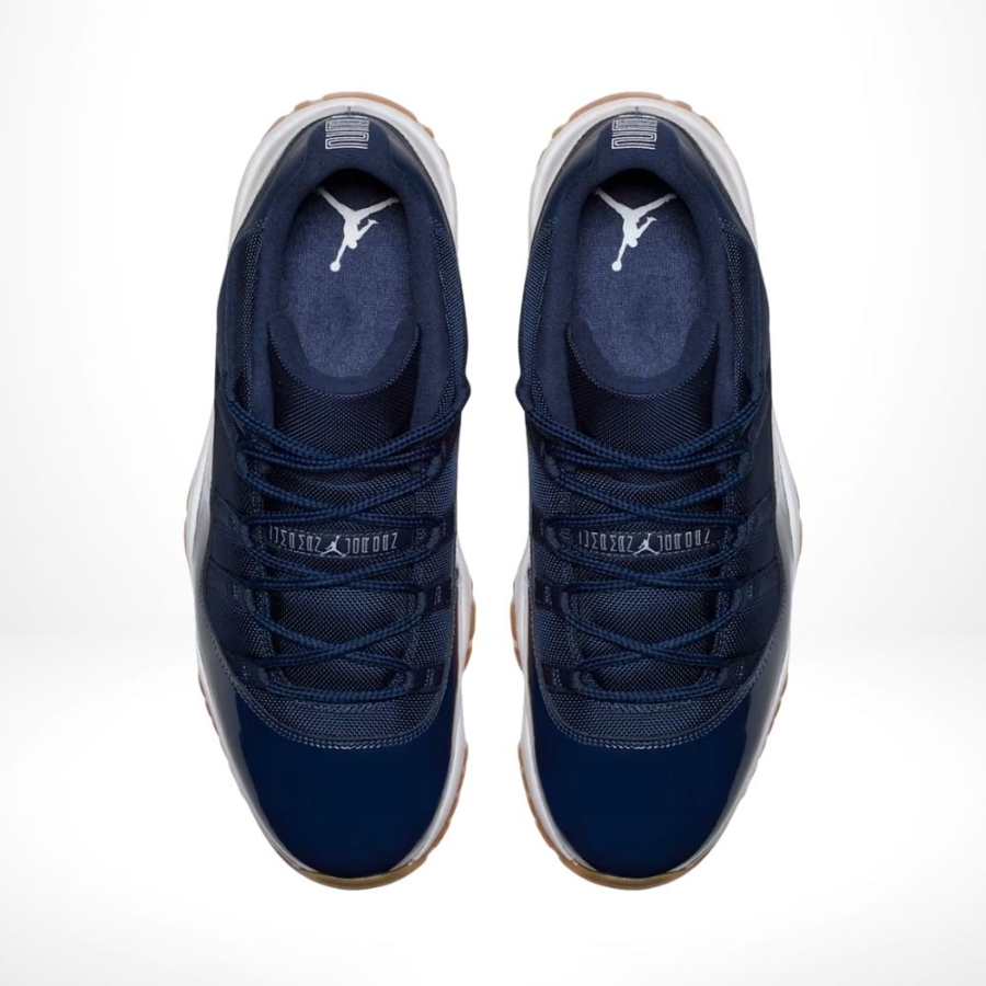 Top-down view of the Air Jordan 11