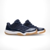 Angled front view of a full pair of Air Jordan 11