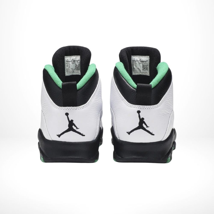 Rear view of the Air Jordan 10