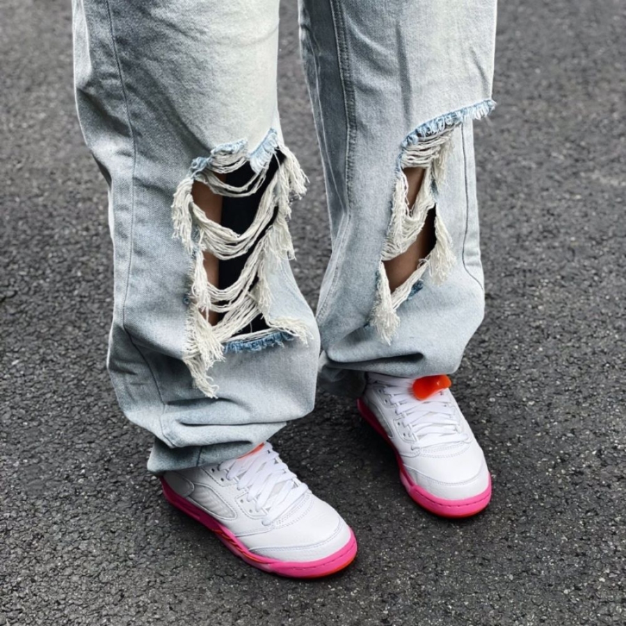 On-foot of the Air Jordan 5