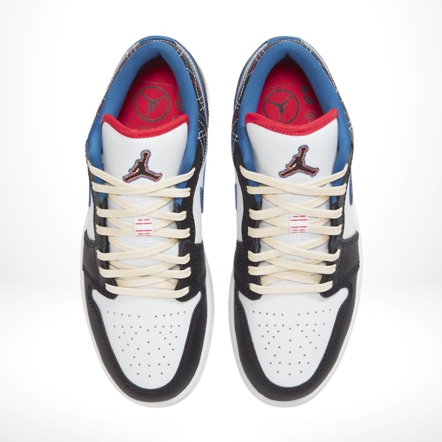 Top-down view of the Air Jordan 1