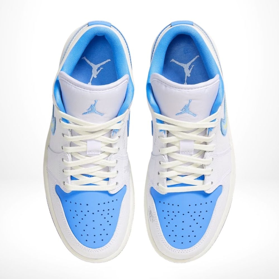 Top-down view of the Air Jordan 1
