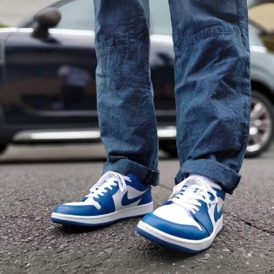 On-foot of the Air Jordan 1