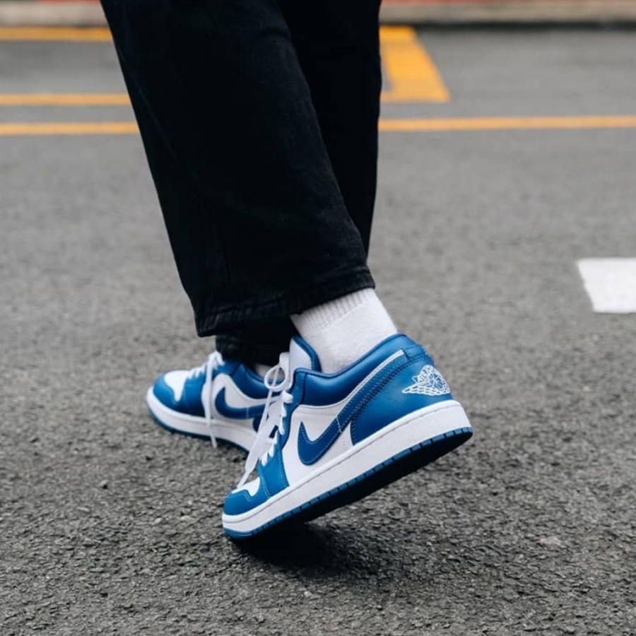 On-foot of the Air Jordan 1