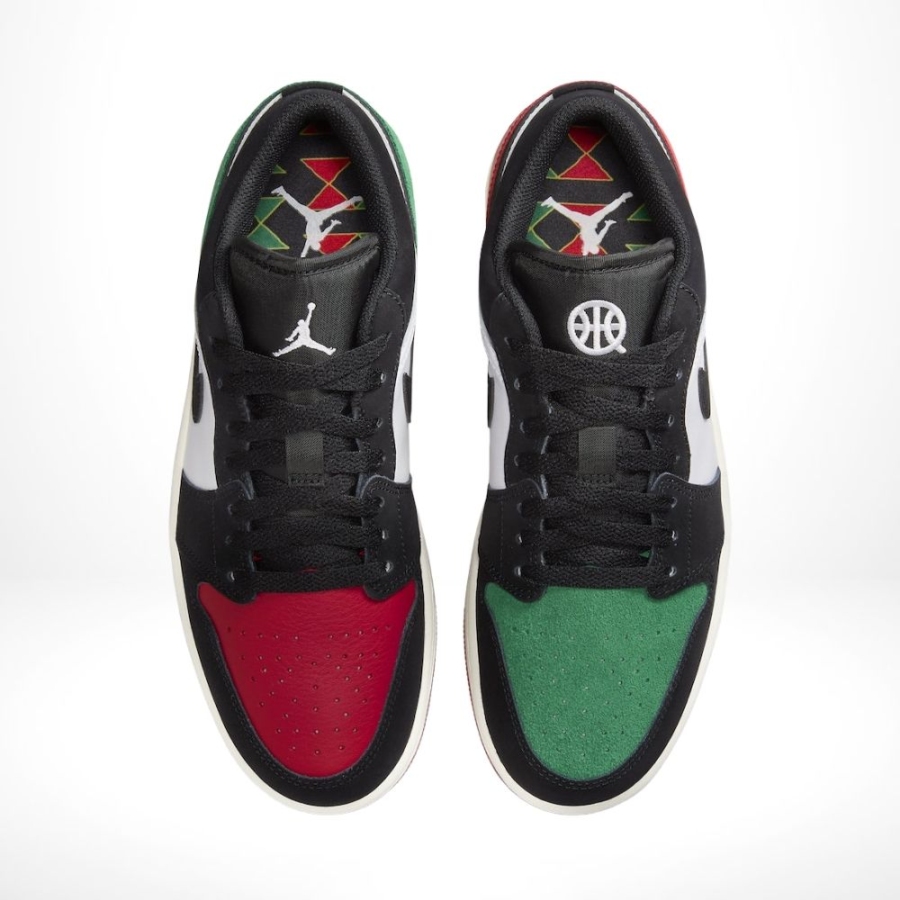 Top-down view of the Air Jordan 1