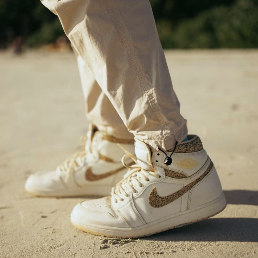 On-foot of the Air Jordan 1