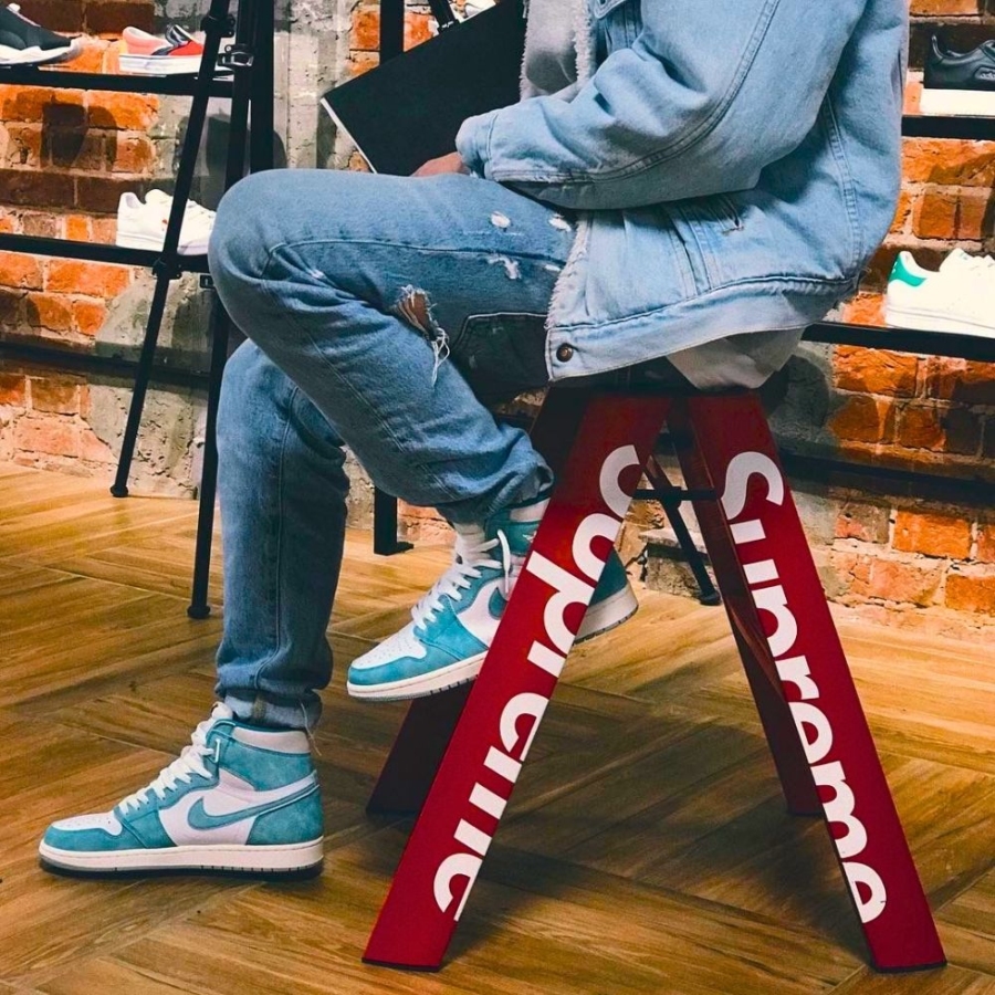 On-foot of the Air Jordan 1