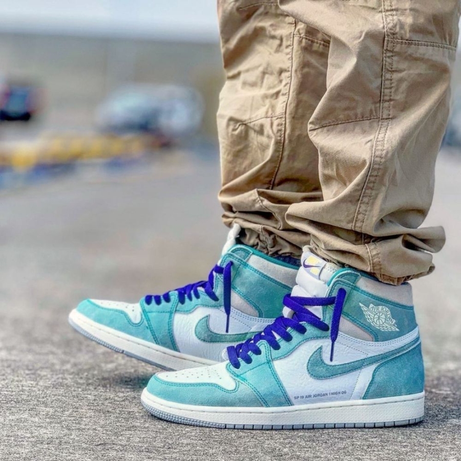 On-foot of the Air Jordan 1