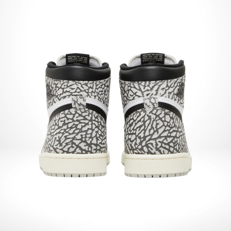Rear view of the Air Jordan 1