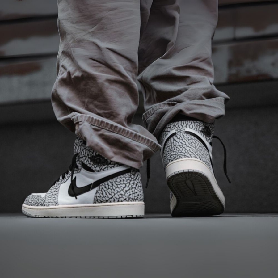 On-foot of the Air Jordan 1