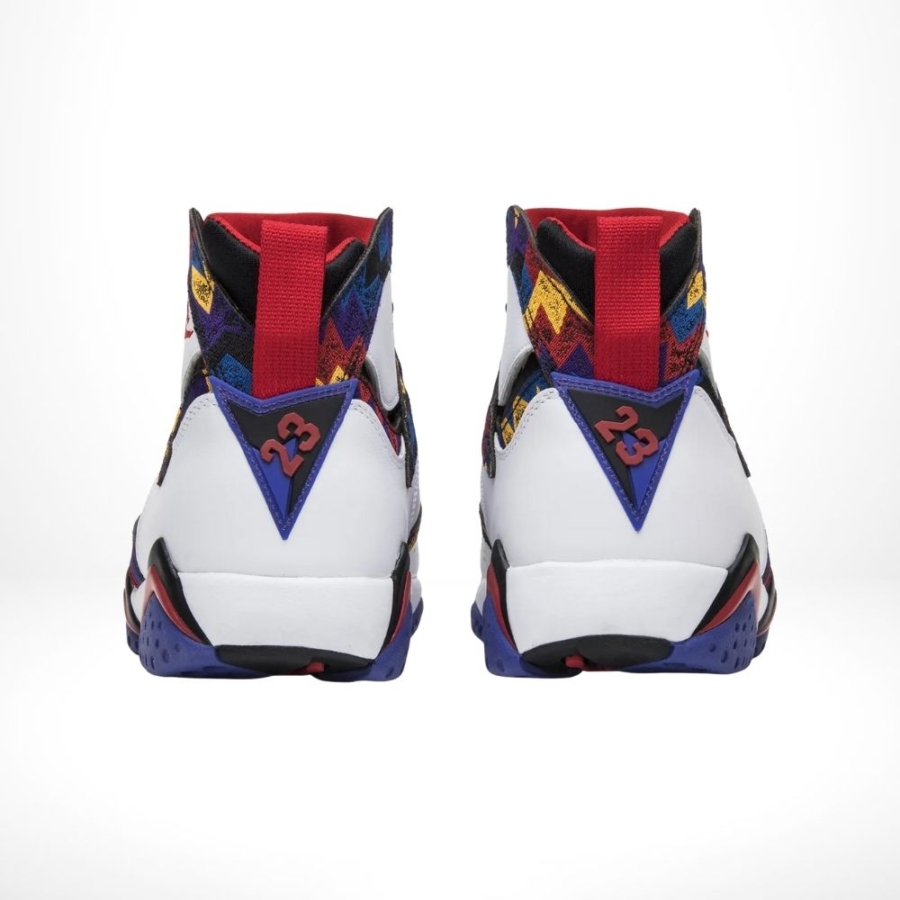 Rear view of the Air Jordan 7