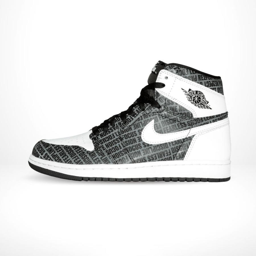 Medial side view of the Air Jordan 1