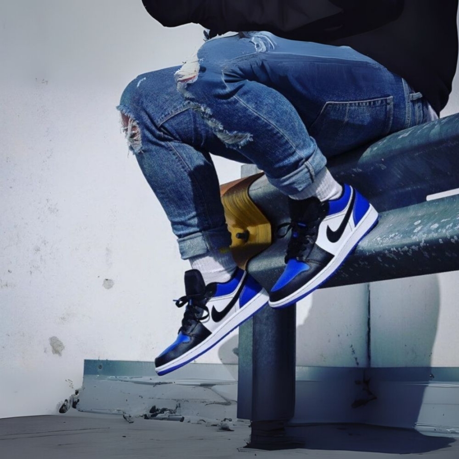 On-foot of the Air Jordan 1