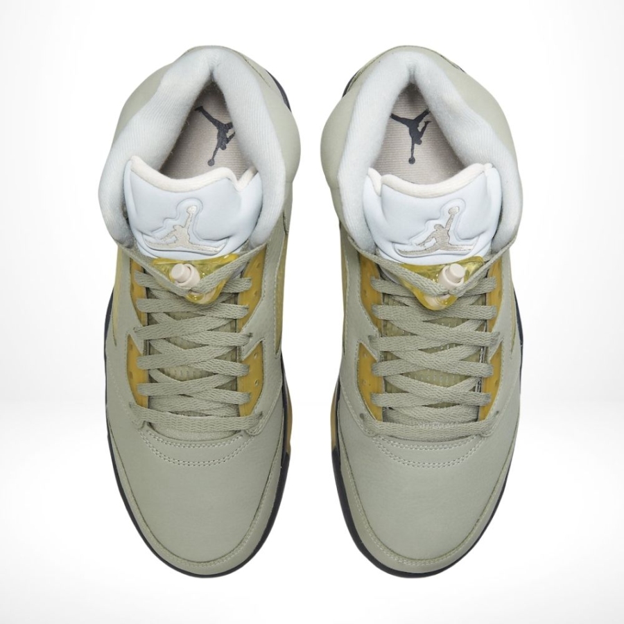 Top-down view of the Air Jordan 5