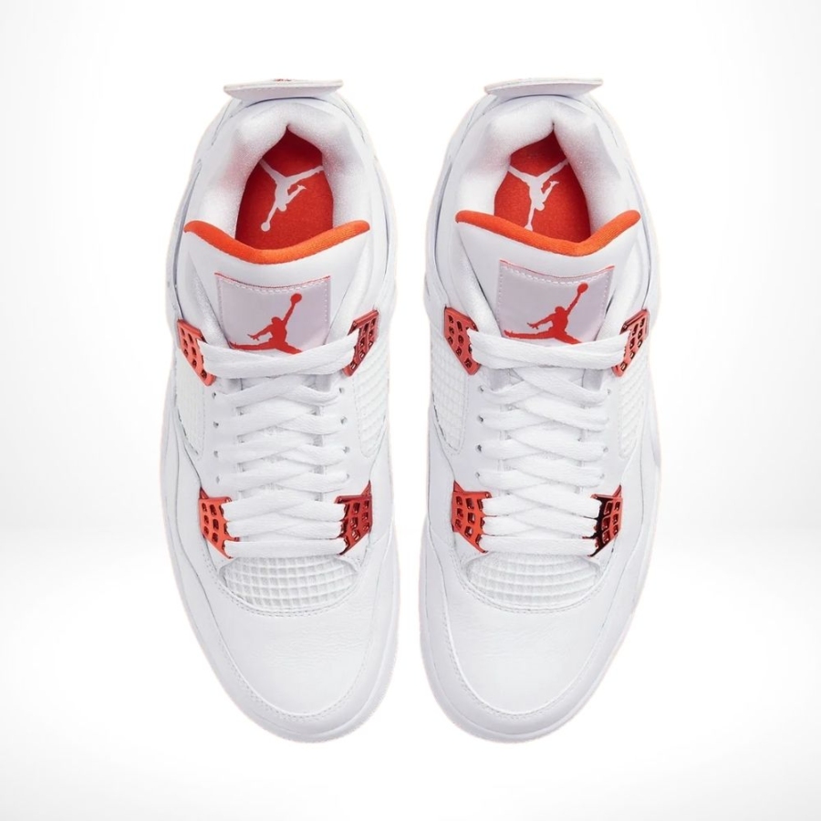 Top-down view of the Air Jordan 4