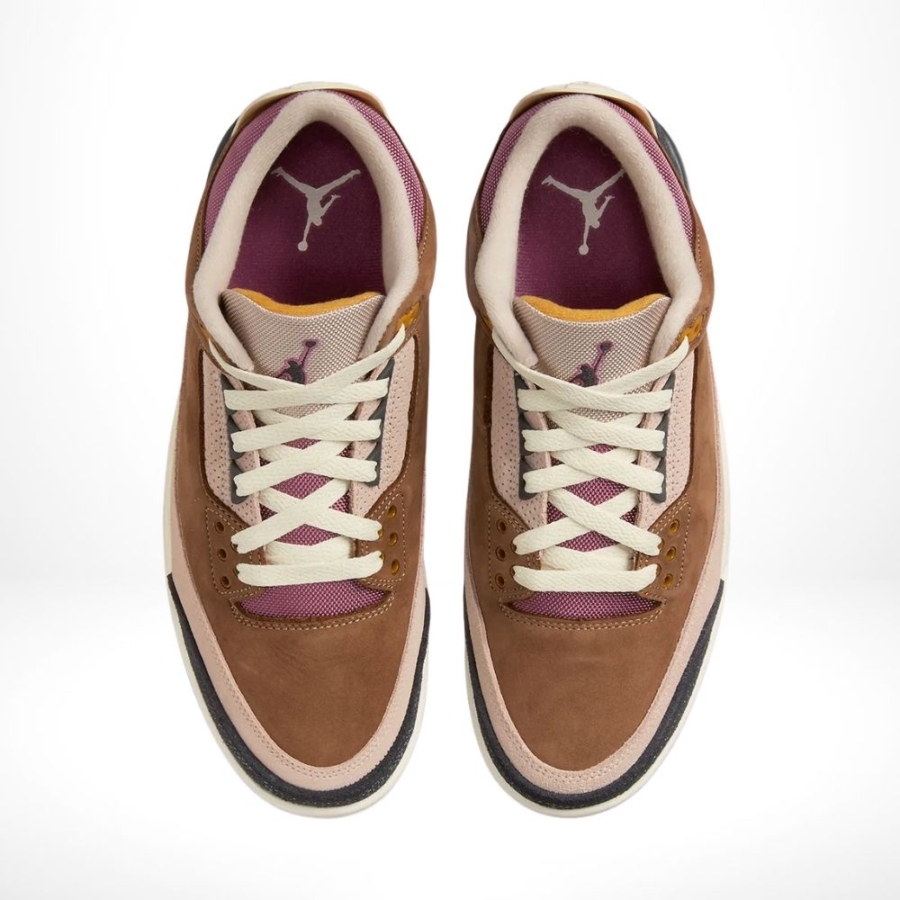 Top-down view of the Air Jordan 3