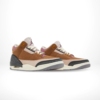 Angled front view of a full pair of Air Jordan 3